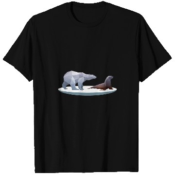 Discover Bear Pet Low Poly Polar Bear Walrus Arctic T-Shirts