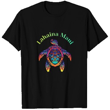 Discover Turtle Pet Colorful Lahaina Maui Hawaii Vacation Turtle T-Shirts