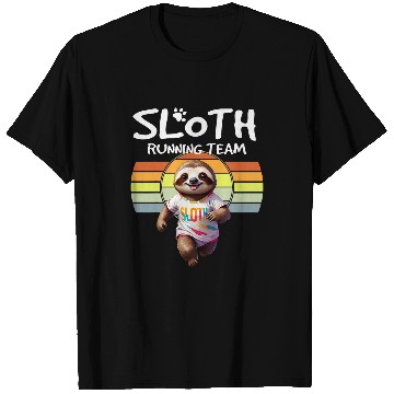 Discover Sloth Pet Running Team Matching Fun Run Participant Themed Event T-Shirts
