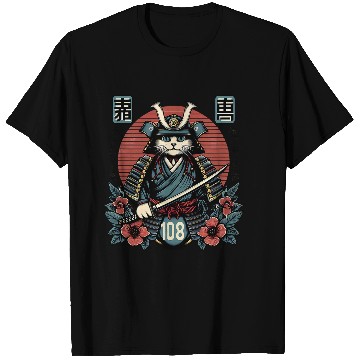Discover Ancient Samurai Cat Japan Culture Ninja T-Shirts