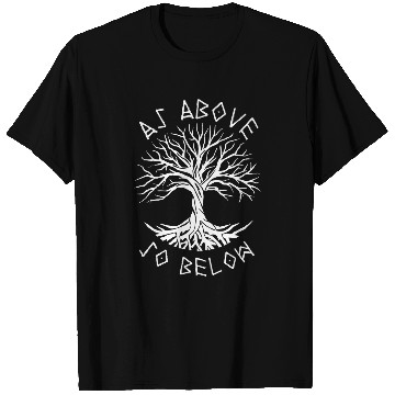 Discover As Above So Below Yggdrasil Pagan T-Shirts