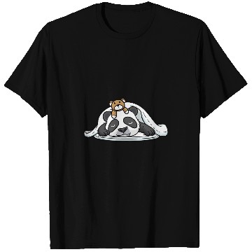 Discover Panda Pet Funny Napping Panda With Stuffed Animal Sleeping Sleep T-Shirts
