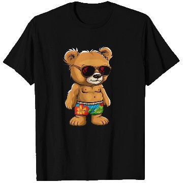 Discover Bear Pet Awesome Teddy Bear swim trunks Costume T-Shirts
