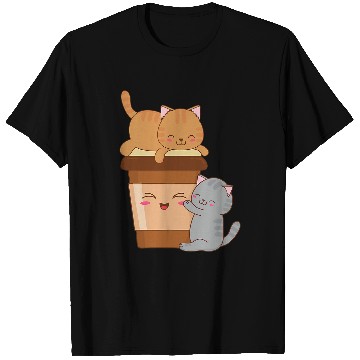 Discover Coffee Fun Happy Kittens Coffee Lovers and Baristas T-Shirts