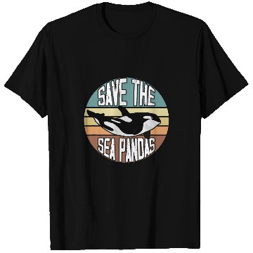 Discover Panda Pet Save The Sea Pandas Killer Whale Orca T-Shirts