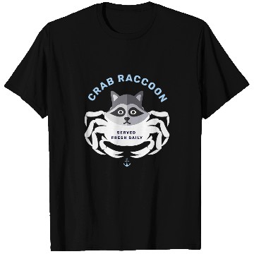 Discover Raccoon Pet Crab Raccoon Crab Rangoon Funny Pun Joke Gag T-Shirts