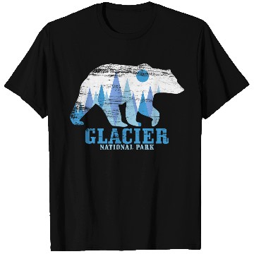 Discover Glacier National Park Bear vintages Hiking Nature Lover T-Shirts