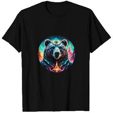 Discover Bear Pet Majestic Bear Palace Crystal Entrance Decorative T-Shirts