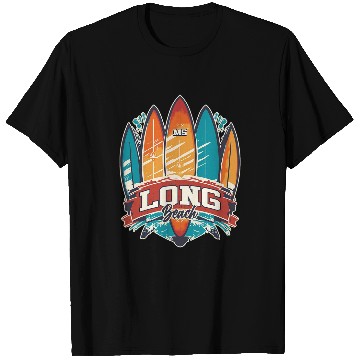 Discover FIVE vintages SURFBOARDS Long Beach MS T-Shirts