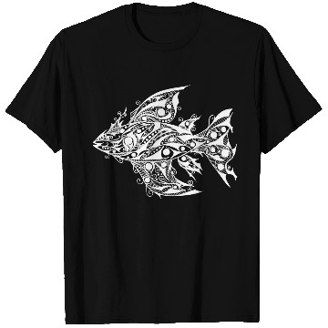 Discover Abstract Tribal Fish Tattoo T-Shirts