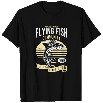 Discover Fishing Contest Flying Fish Community T-Shirts