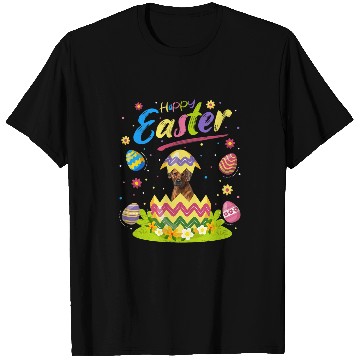 Discover Funny Easter Egg Lover Rhodesian Ridgeback Dog Happy Easter T-Shirts