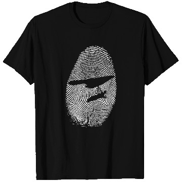 Discover Hang Glider Fingerprint Flying Sport Extreme Delta Glider 9 T-Shirts