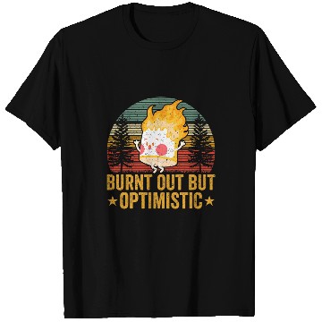 Discover Burnt Out But Optimistic Marshmallow Camping T-Shirts