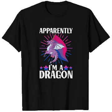 Discover Dragon Pet Bisexual Pride Flag Bisexual Dragon 1 T-Shirts
