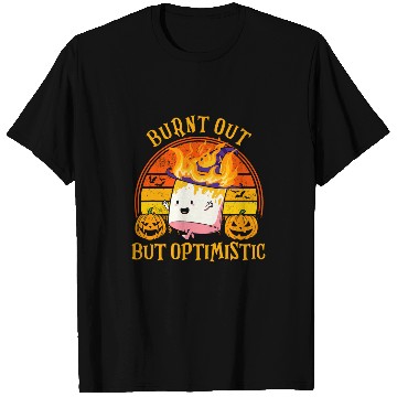 Discover Burnt Out But Optimistic Cute Marshmallow Camping T-Shirts