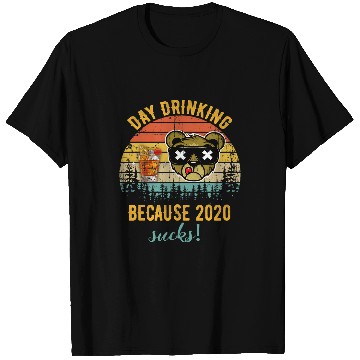 Discover Beer Fun Day Drinking Because Sucks Funny Bear Drink Beer T-Shirts