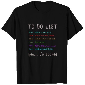 Discover Funny Wallow In Self Pity To Do List Depression Gift T-Shirts
