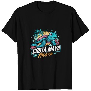 Discover Turtle Pet Costa Maya Mexico Turtle Vacation Souvenir Beach 4 T-Shirts