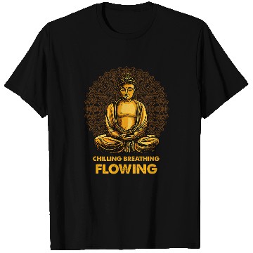 Discover Buddha Zen Buddhism Buddhist Breathing Flowing Buddha T-Shirts