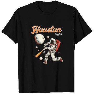 Discover Retro vintages Houston Texas Baseball Astronaut Crush City T-Shirts