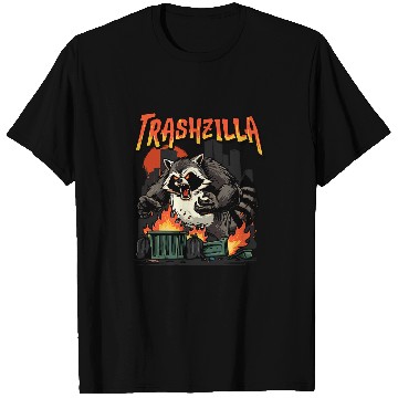 Discover Raccoon Pet Trashzilla Kaiju Trash Panda Monster Japanese T-Shirts