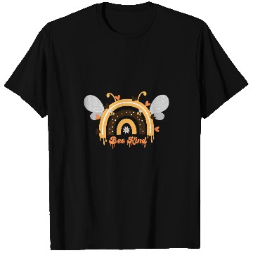 Discover Bee Kind Rainbow Boho Honey Bumble Bee Kindness Beekeeper T-Shirts