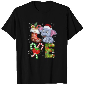 Discover Elephant Pet love elephant christmas light animal lover T-Shirts