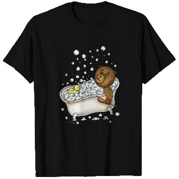 Discover Bear Pet Teddy Bear Bubble Bath with Rubber Ducky T-Shirts