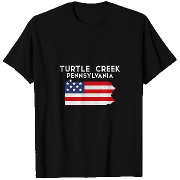 Discover Turtle Pet Creek Pennsylvania USA State America Travel T-Shirts