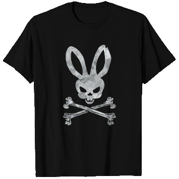Discover Funny Easter Bunny Skull Crossbones Egg Hunt Easter Day T-Shirts