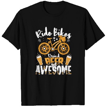 Discover Beer Fun Beer Funny cycling beer drinking becomes unique T-Shirts