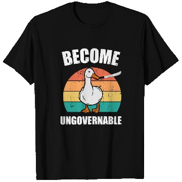 Discover Duck Pet Become Ungovernable Meme Funny Duck Meme Retro Vintage T-Shirts