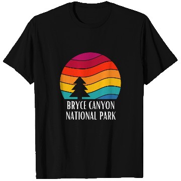 Discover Bryce Canyon National Park Retro National Park Sunset T-Shirts