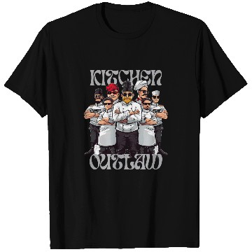 Discover Kitchen Outlaw 2Culinary Gangster Chef Squad T-Shirts
