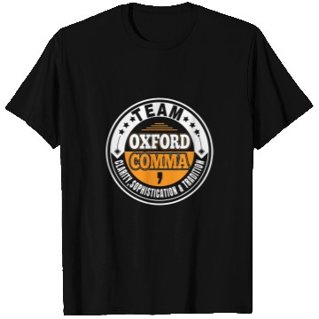 Discover Grammar Police Team Oxford Comma Grammar Book Lovers Design T-Shirts