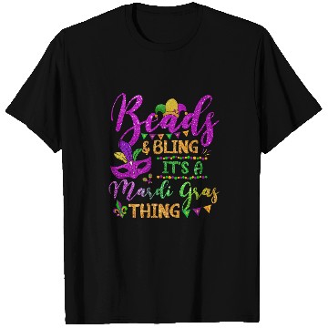 Discover beads and bling its a mardi gras thing fun colorful T-Shirts