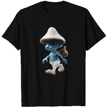Discover Blue Mushroom Cat Meme We Live We Love We Lie 1 T-Shirts