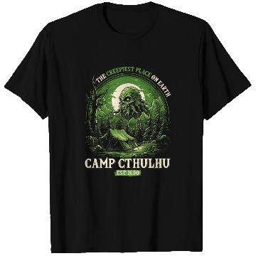 Discover Camp Cthulhu Cosmic Horror Camping Cthulhu 4 T-Shirts