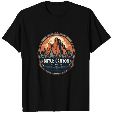 Discover Bryce Canyon National Park Graphic Utah Retro Camping T-Shirts