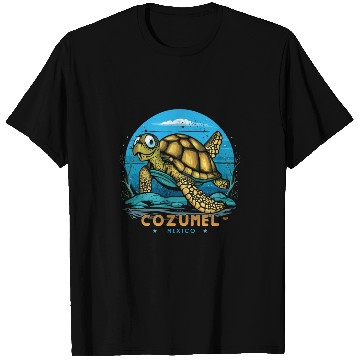 Discover Turtle Pet Cozumel Mexico Sea Turtle T-Shirts