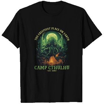 Discover Camp Cthulhu Cosmic Horror Camping Cthulhu 5 T-Shirts