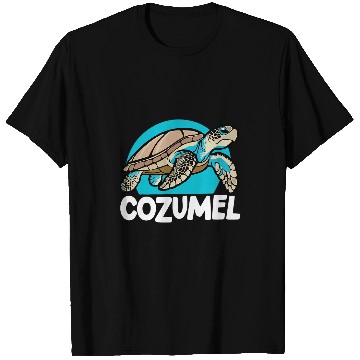 Discover Turtle Pet Cozumel Mexico Sea Turtle Colorful Boys Girls Toddler T-Shirts