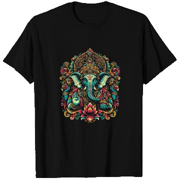Discover Elephant Pet Ganesh Symbol Yoga Hindu Elephant God Ganesha Puja 28 8 T-Shirts