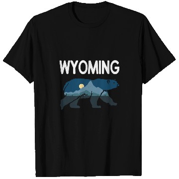 Discover Bear Pet WYOMING Retro Bear Wildlife Conservation Designs Present T-Shirts
