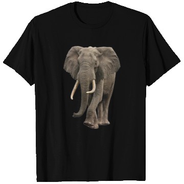 Discover Elephant Pet Large African Grey Elephant With Tusks T-Shirts