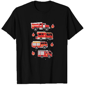 Discover Firefighter Job vehicles for boys T-Shirts