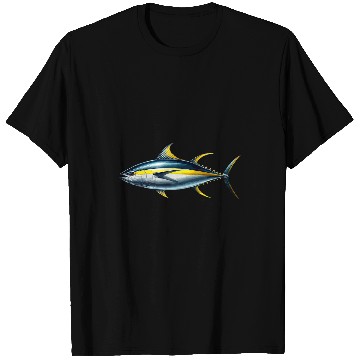 Discover Fishing Lover Fish Graphic Design Yellowfin Tuna T-Shirts