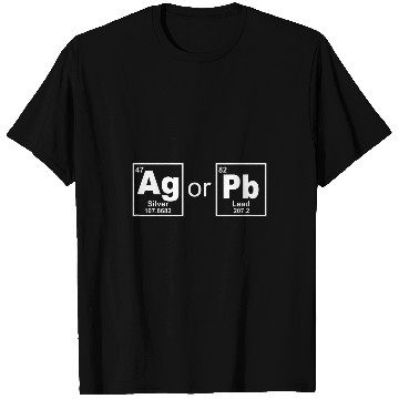 Discover Silver or lead periodic table for a chemist or student T-Shirts