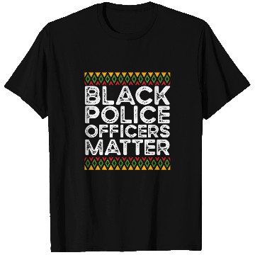 Discover Black Police Officer Cop Law Enforcement Black History Month s 9 T-Shirts